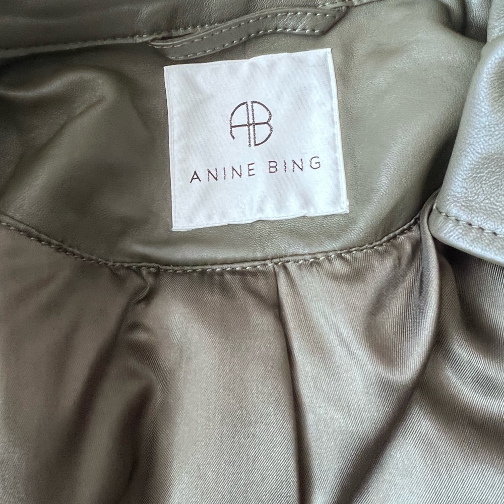 ANINE BING Leather Monroe -Oversized Style- Tag Small - Picture 11 of 16